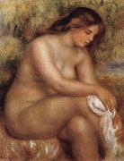 Pierre Renoir Bather Drying her Leg painting